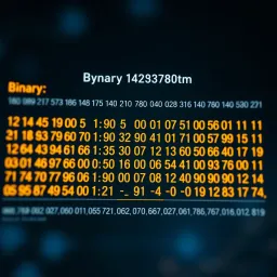 Binary Number System and Place Values Explained Chart illustrating binary number system with place values and corresponding decimal equivalents