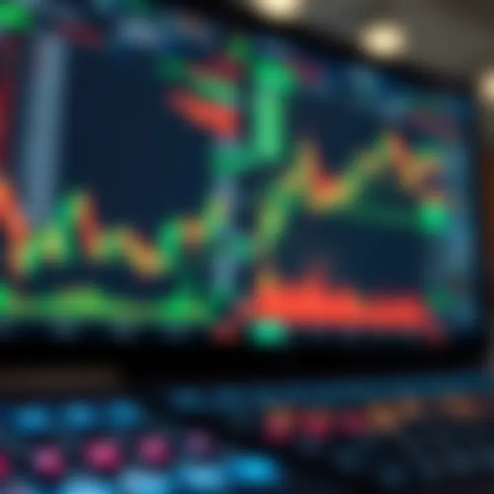 Illustration showing a forex trading platform with currency pairs and real-time charts