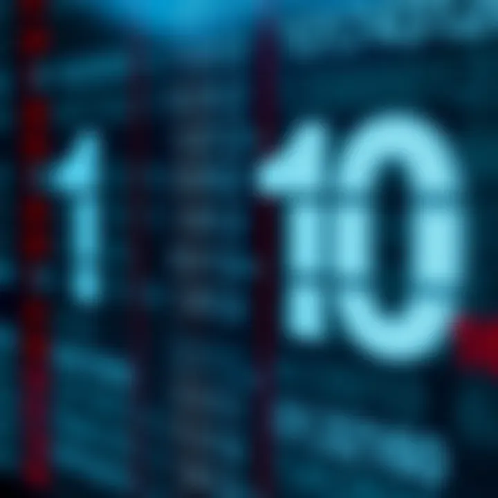 Visual guide showing conversion of binary digits into their decimal equivalent using positional values