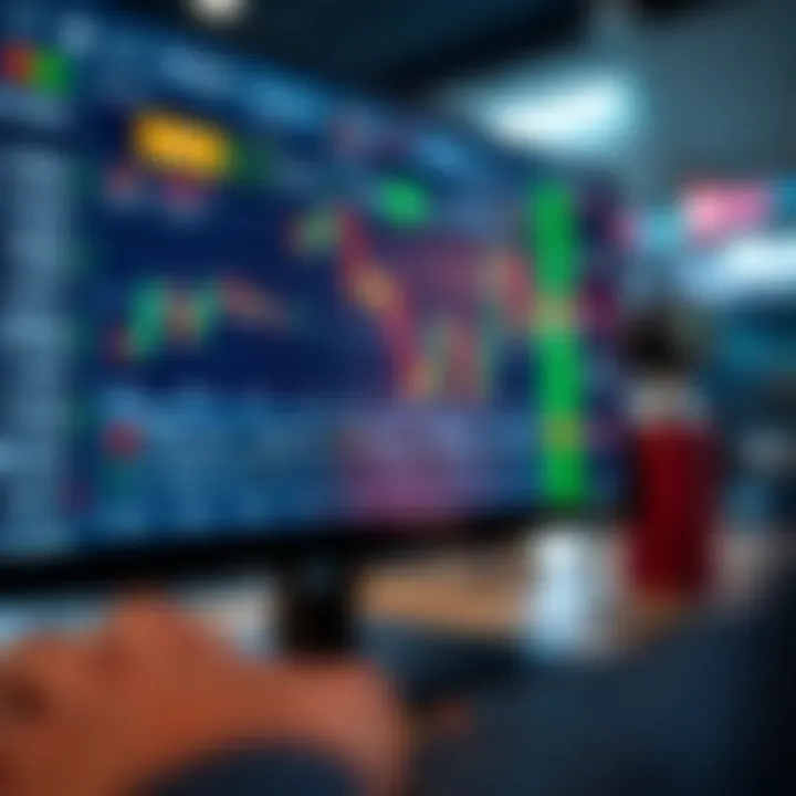 User interface of a leading UK forex trading application displaying currency charts and trading options