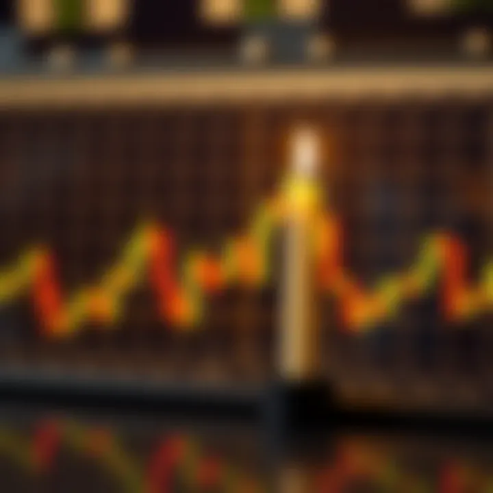 Illustration of common candlestick patterns indicating market trend reversals