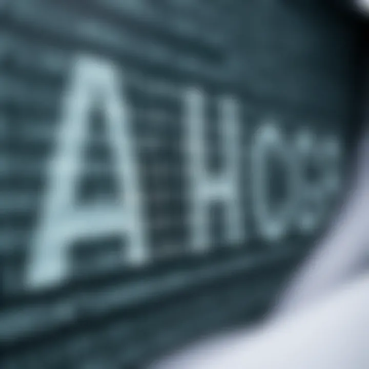 Visual representation showing the conversion between letters and their binary code equivalents
