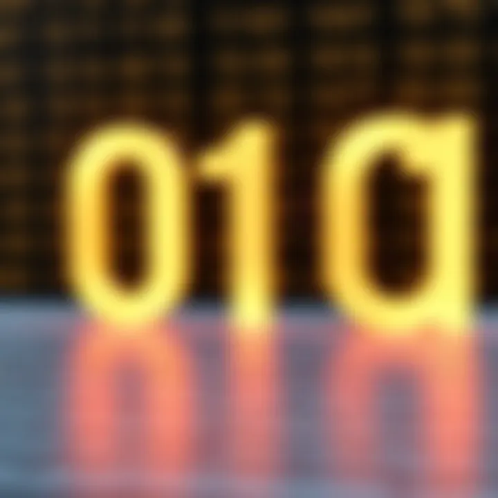 Diagram illustrating binary numeral system with positional values from right to left