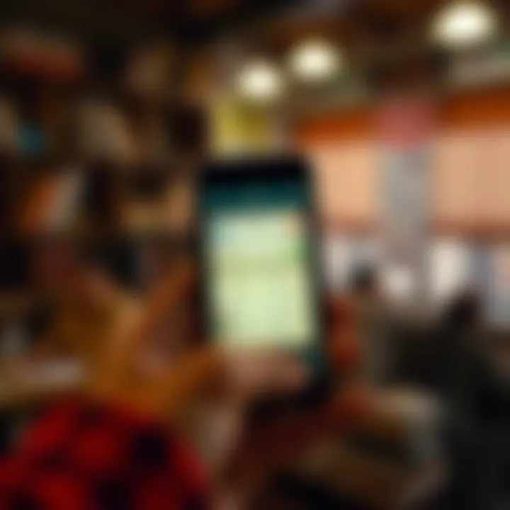 Historic mobile phone displaying an early Indian trading application interface