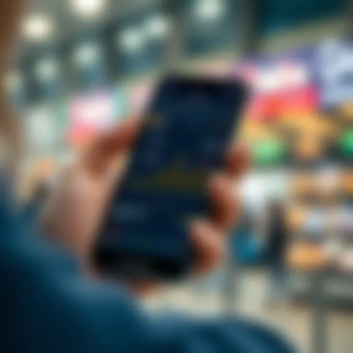 Modern smartphone showing advanced features of a leading Indian stock trading app