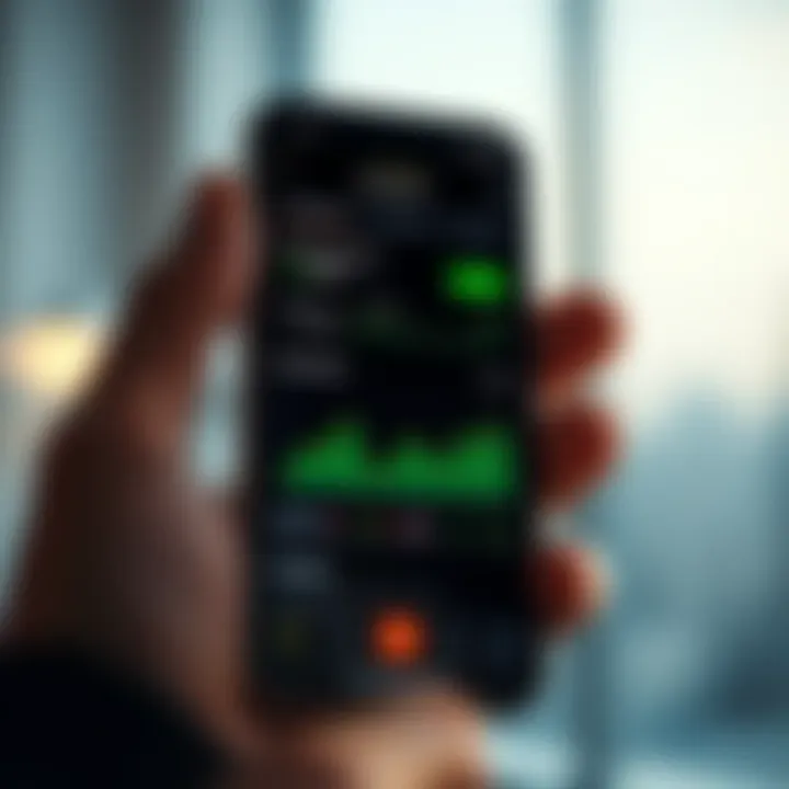 User-friendly interface displaying various investment options and market trends on a mobile trading application