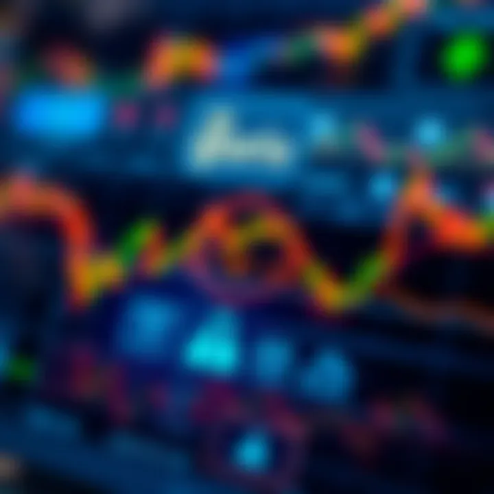 Secure digital interface with regulatory compliance symbols and forex trading icons