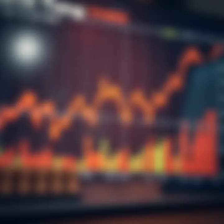 Graph showcasing currency exchange rate fluctuations relevant to Indian forex market