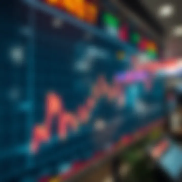 Graph depicting intraday stock price fluctuations on Indian stock exchange