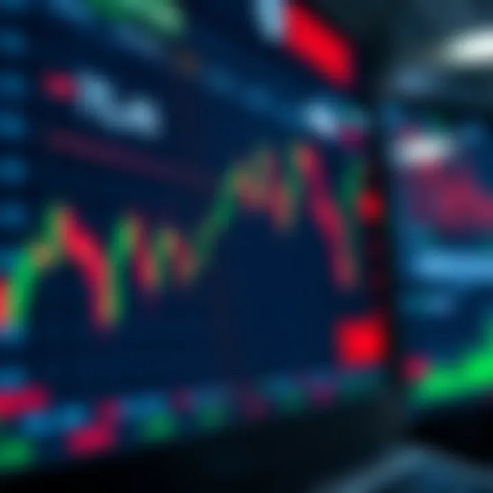 Chart showing intraday stock price movements on Indian stock market interface