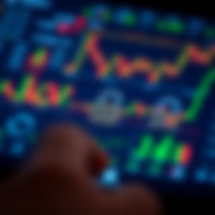 Secure mobile trading app interface showing locks and financial charts representing security and usability