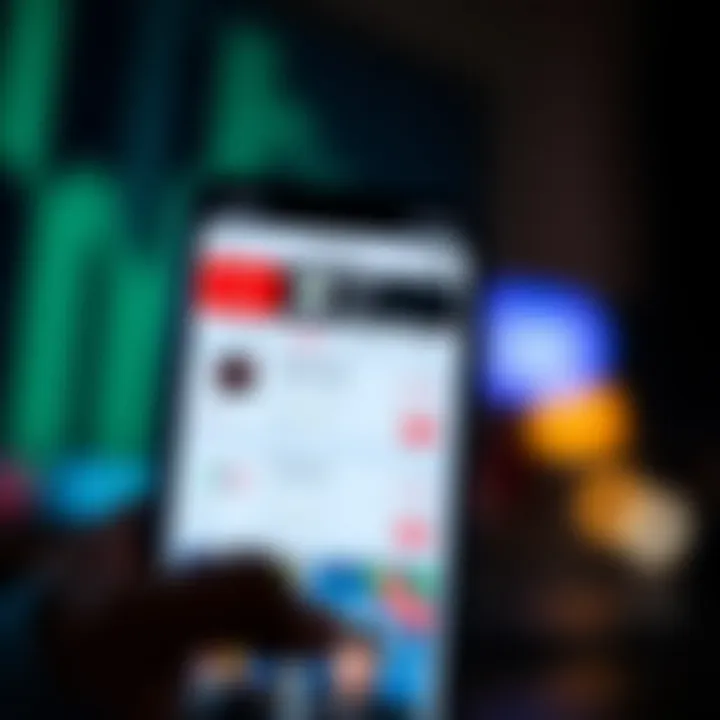 Screenshot displaying various features of popular Indian trading applications on a smartphone screen