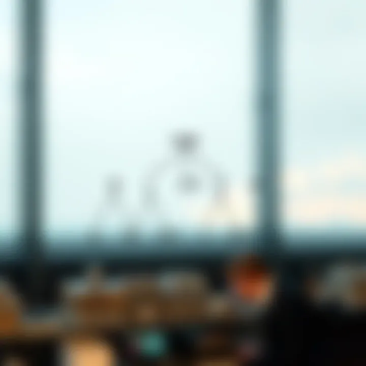 Diagram illustrating the structure of an optimal binary search tree with weighted nodes representing search probabilities