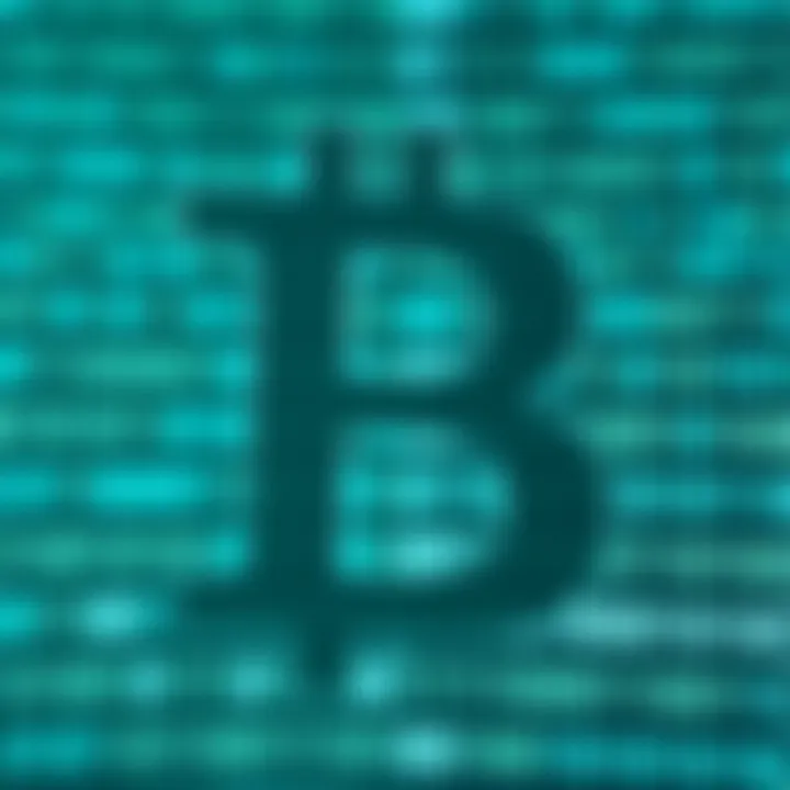 Visualization of the letter b in binary code using ASCII encoding