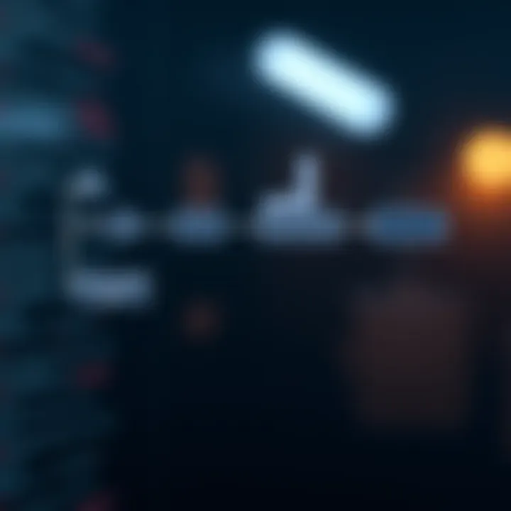 Flowchart demonstrating the binary search method dividing data in halves to locate an element efficiently