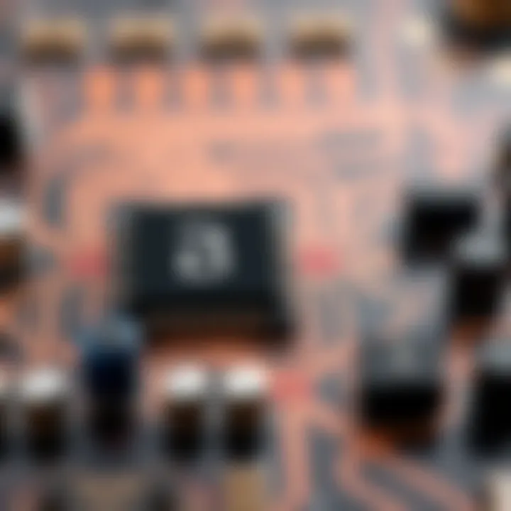 Circuit diagram illustrating the design of a single-bit binary subtractor