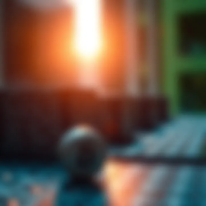 Illustration showing the division of a sorted array to find a target using binary search