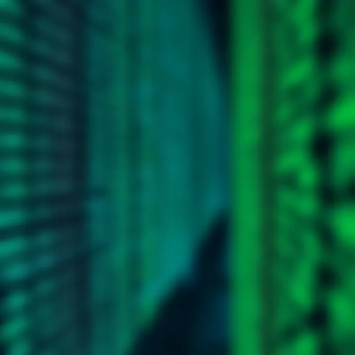 Binary search algorithm dividing a sorted array to locate a target value