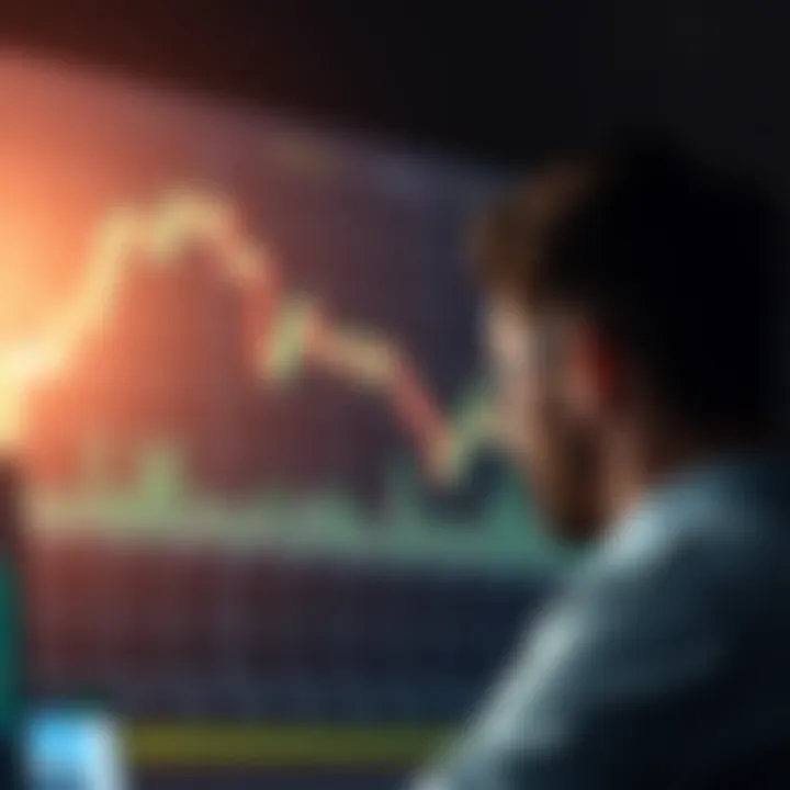 Illustration of a head and shoulders chart pattern indicating a potential market reversal