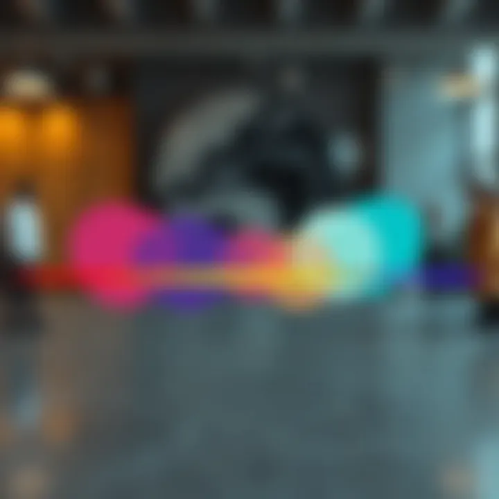 Illustration showcasing a spectrum of colorful overlapping shapes representing diverse identities beyond binary classification