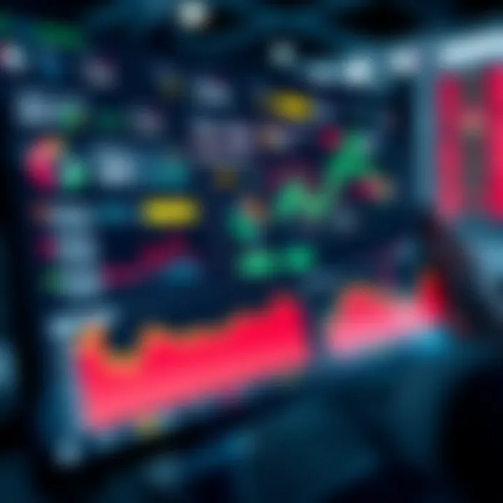 Dashboard of a virtual trading application showing portfolio performance and trade analytics